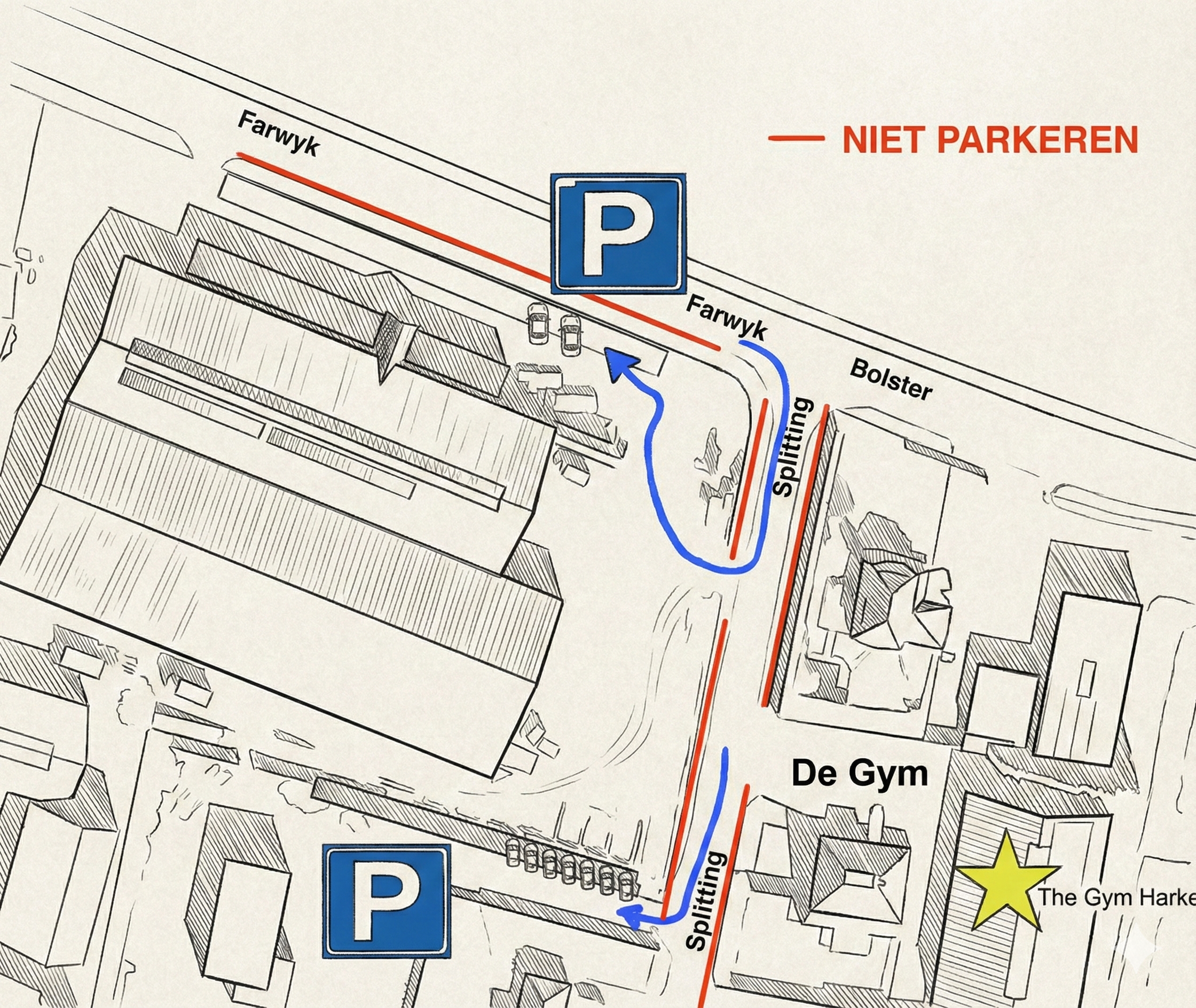 Parkeren Gym Harkema